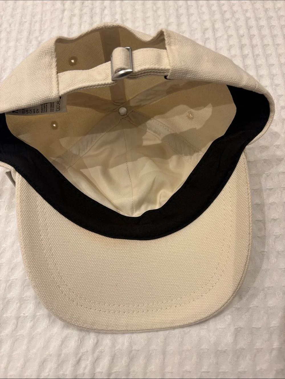 H&M Cream Canvas Baseball Cap